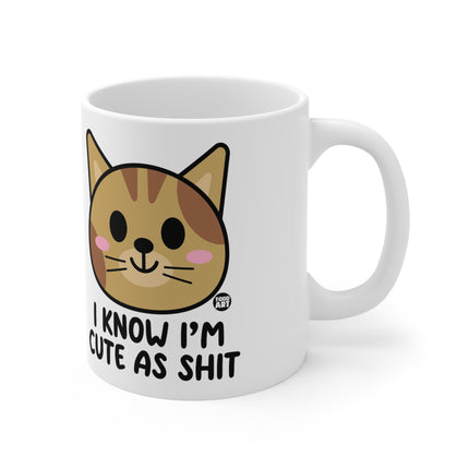 Cute As Shit Cat Ceramic Mug