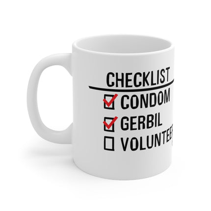 Condom Gerbil Volunteer Ceramic Mug