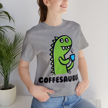 Coffeesaurus Dinosaur Unisex Tee