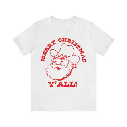 Merry Christmas Ya'll Santa Unisex Tee