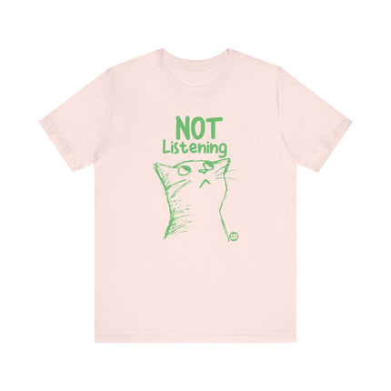 Not Listening Cat Tee, Cute Not Listening Cat Tshirt