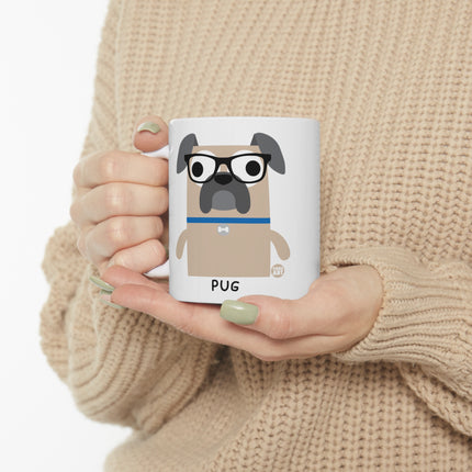 Bow Wow Meow Pug Ceramic Mug