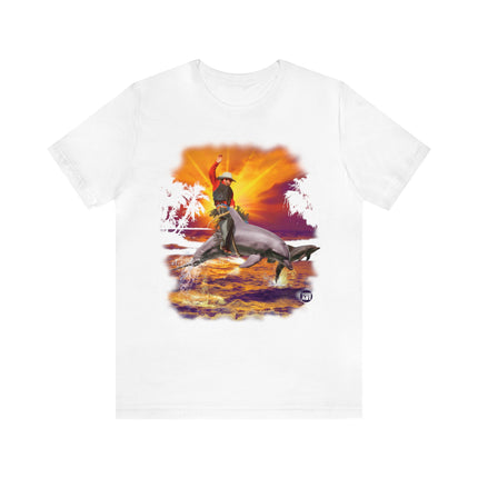 Cowboy Dolphin Unisex Tee