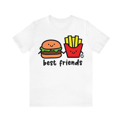 Best Friends Burger and Fries Unisex Short Sleeve Tee