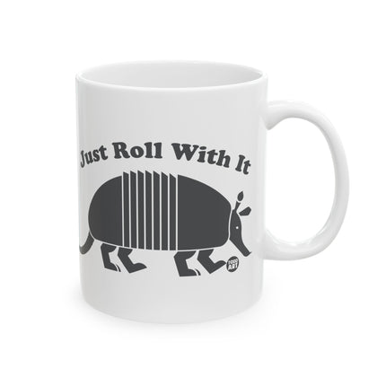 Just Roll With It Armadillo Ceramic Mug