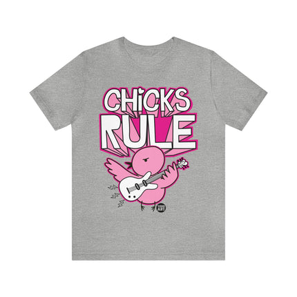 Chicks Rule Guitar Unisex Tee