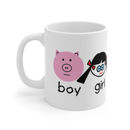 Boy Girl Boy Girl Ceramic Mug
