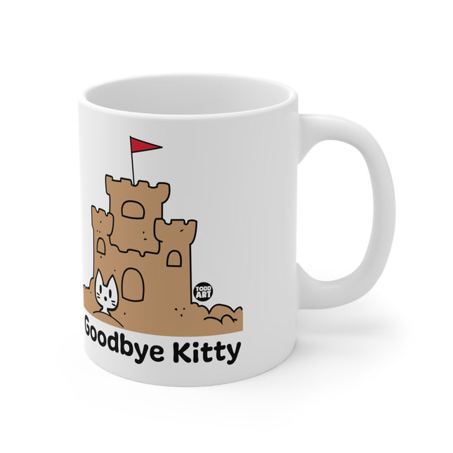 Goodbye Kitty Sand Castle Ceramic Mug