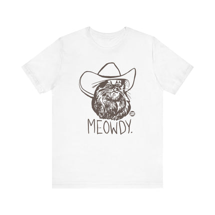 Meowdy Cowboy Cat Tee, Cute Cat Cowboy Tshirt