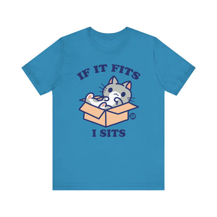 If It Fits I Sits Cat Tee