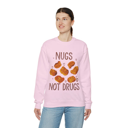 Nugs Not Drugs Chicken Nugget Crewneck Sweatshirt