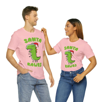 Santa Rawrs Christmas Unisex Tee