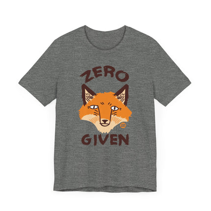 Funny "No Fox Given" Graphic Tee