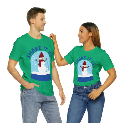 Shake It Up Snowglobe Christmas Unisex Tee