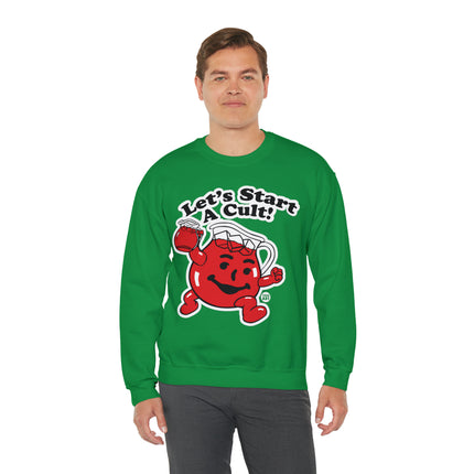 Let's Start a Cult Kool Aid Man Crewneck Sweatshirt