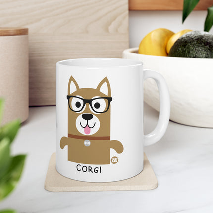 Bow Wow Meow Corgi Ceramic Mug