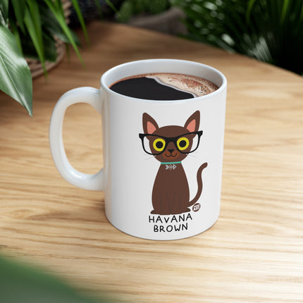 Bow Wow Meow Havana Brown Ceramic Mug