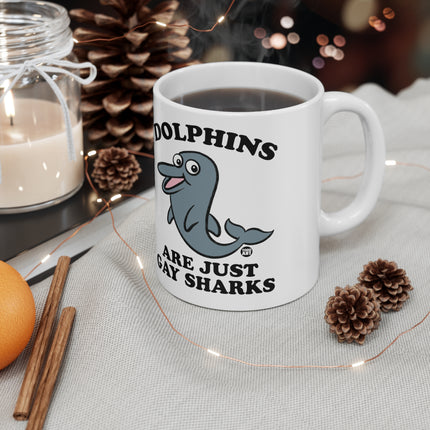 Dolphins gay Sharks Ceramic Mug
