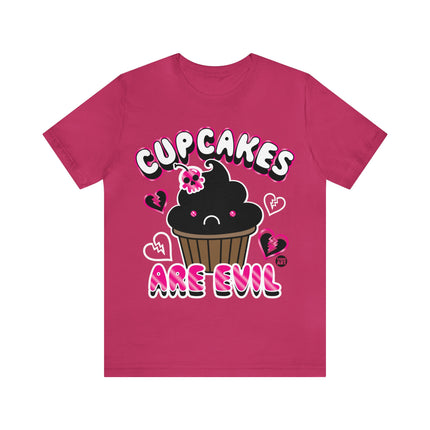 Cupcakes Are Evil Unisex Tee