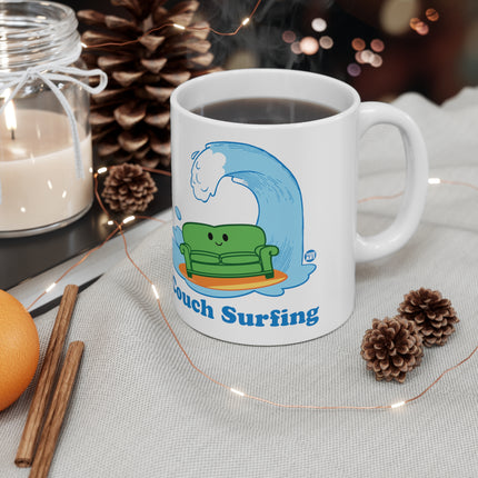 Coach Surfing Ceramic Mug