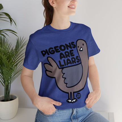 Pigeons Are Liars Unisex Short Sleeve Tee