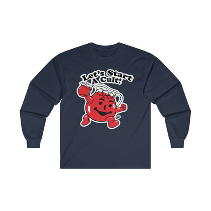 Let's Start a Cult Kool Aid Man Ultra Cotton Long Sleeve Tee