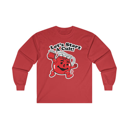 Let's Start a Cult Kool Aid Man Ultra Cotton Long Sleeve Tee