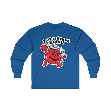 Let's Start a Cult Kool Aid Man Ultra Cotton Long Sleeve Tee