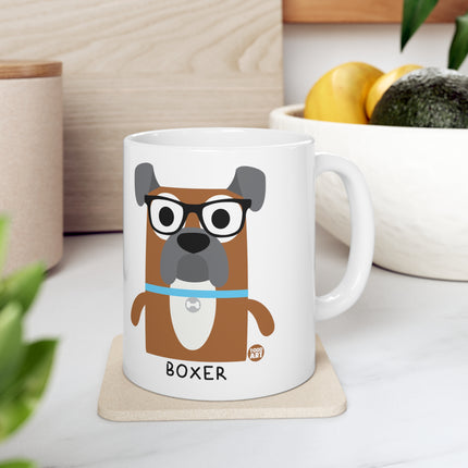 Bow Wow Meow Boxer Ceramic Mug