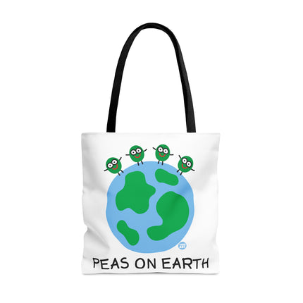 Peas on Earth Tote Bag