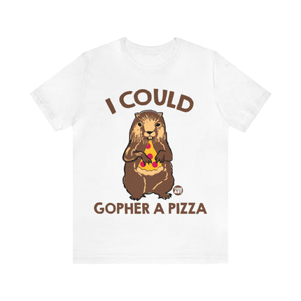 Gopher a Pizza Unisex Short Sleeve Tee