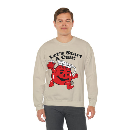 Let's Start a Cult Kool Aid Man Crewneck Sweatshirt