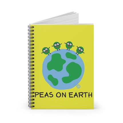 Peas on Earth Spiral Notebook - Ruled Line