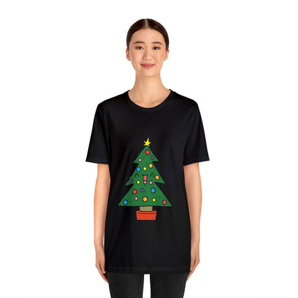 Deck The Halls With My Balls Christmas Tree Unisex Tee