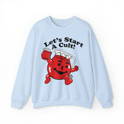 Let's Start a Cult Kool Aid Man Crewneck Sweatshirt