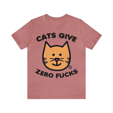 Cats Give Zero Fucks Unisex Tee