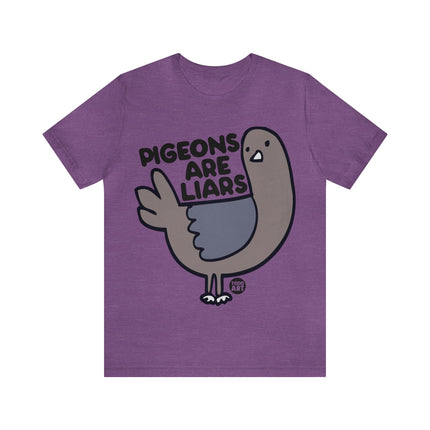 Pigeons Are Liars Unisex Short Sleeve Tee