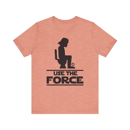 Funny Star Wars "USE THE FORCE" Darth Vader on Toilet Tee Shirt