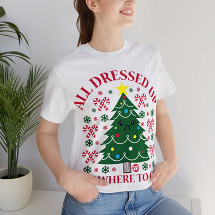 All Dressed Up Christmas Tree Unisex Short Sleeve Tee