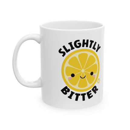 Slightly Bitter Lemon Coffee Mug, Snarky Humor Lemon Ceramic Mug