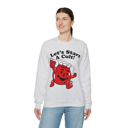 Let's Start a Cult Kool Aid Man Crewneck Sweatshirt