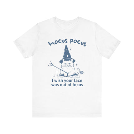 Hocus Pocus Wish Face Out of Focus Cat Tee, Funny Cat Tshirt