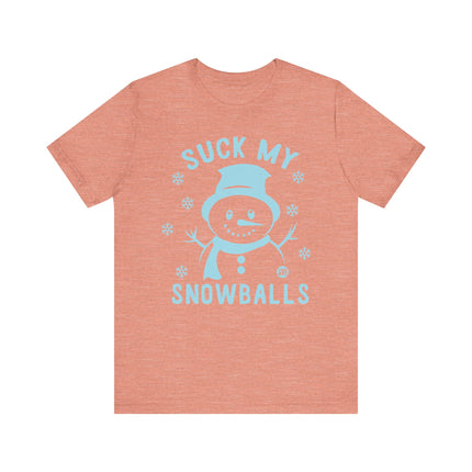 Funny "SUCK MY SNOWBALLS" Tee Shirt