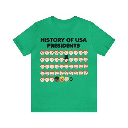 History of US Presidents Unisex Short Sleeve Tee