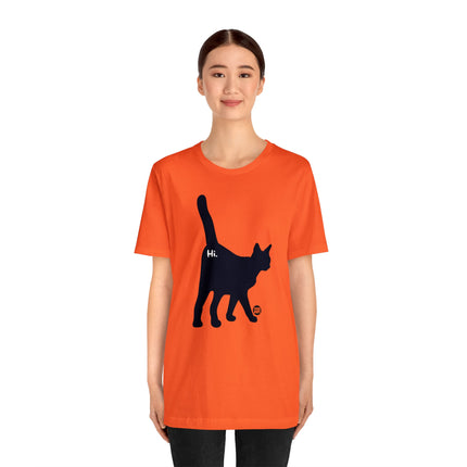 Cat Butt Hi Unisex Short Sleeve Tee