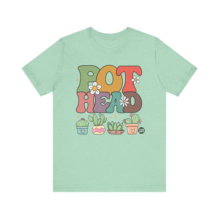 Pot Head Cute Cactus Plant Tee