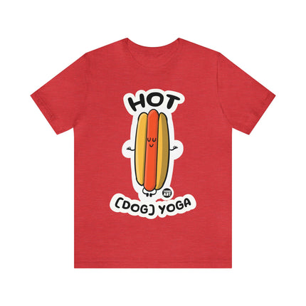 Hot Dog Yoga Unisex Short Sleeve Tee