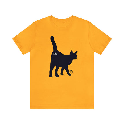 Cat Butt Hi Unisex Short Sleeve Tee