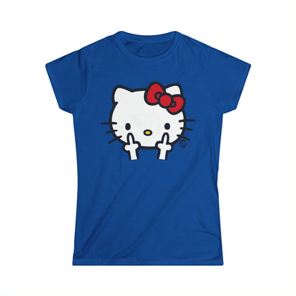 Hello Kitty Fuck off Womens Softstyle Tee