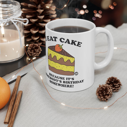 I Eat Cake Ceramic Mug